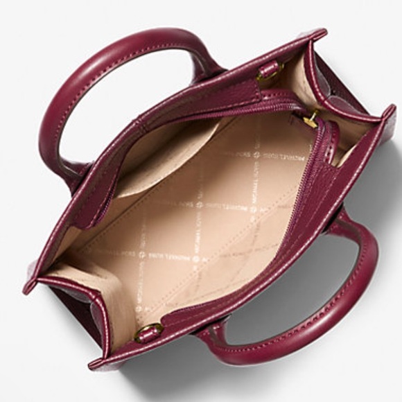 Michael Kors Mirella Small Pebbled Leather Crossbody Bag
Oxblood 
NWT - Picture 2 of 16